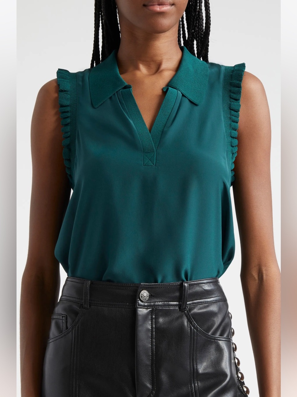 100% silk Cinq à Sept “Carson” Sleeveless top
